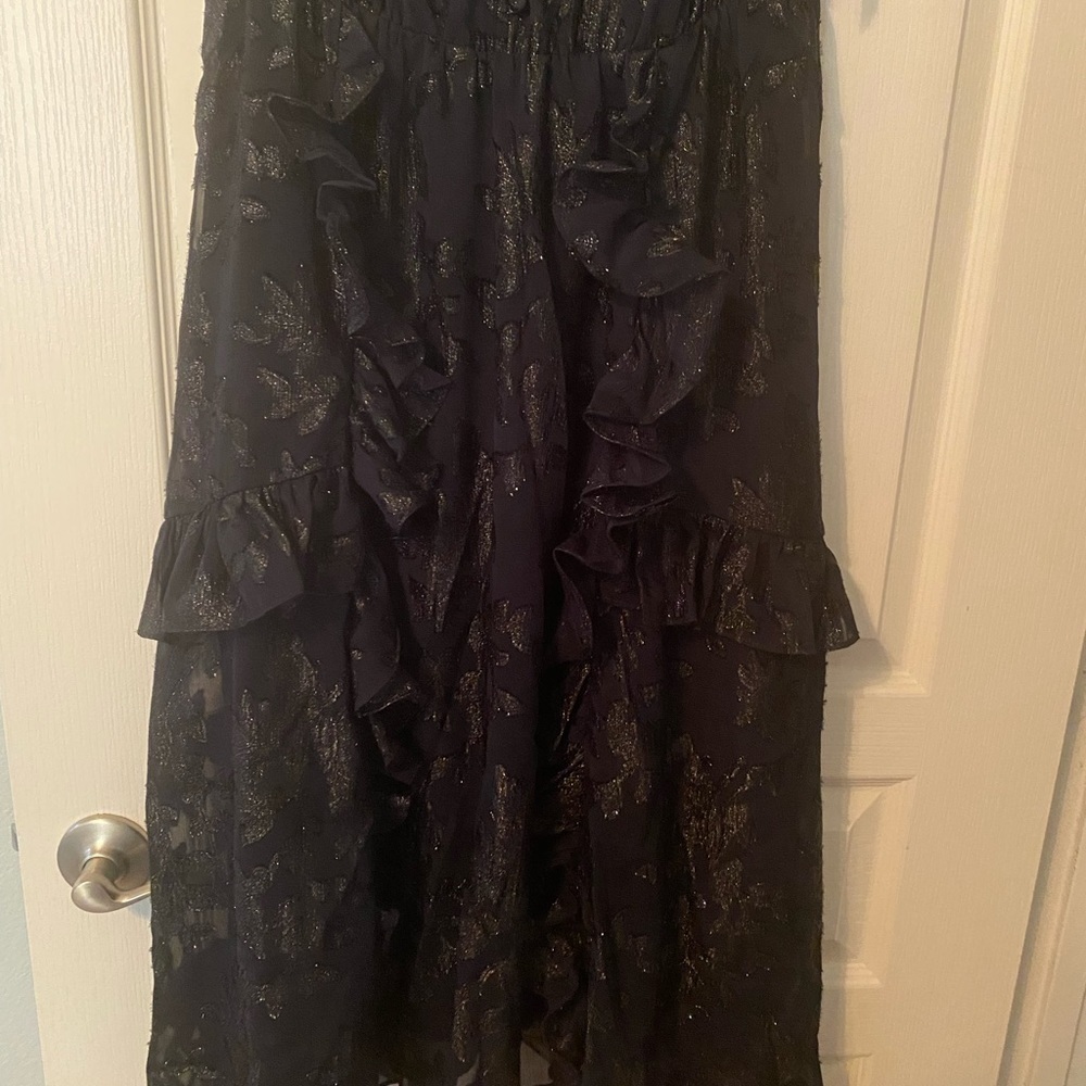 INC  International Party Dress Large Navy - Picture 3 of 6